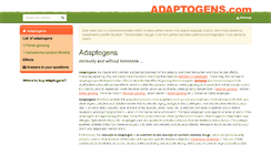Desktop Screenshot of adaptogens.com