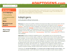 Tablet Screenshot of adaptogens.com